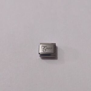 Trust Italian Link‎ Stainless Steel Charm for Nomination Bracelet